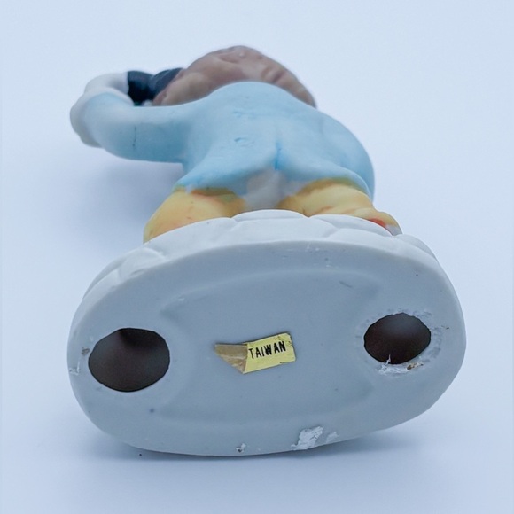 Vintage Hobo Tramp Clown Figurine Emmett Kelly Inspired Bisque Porcelain Novelty - Picture 6 of 6